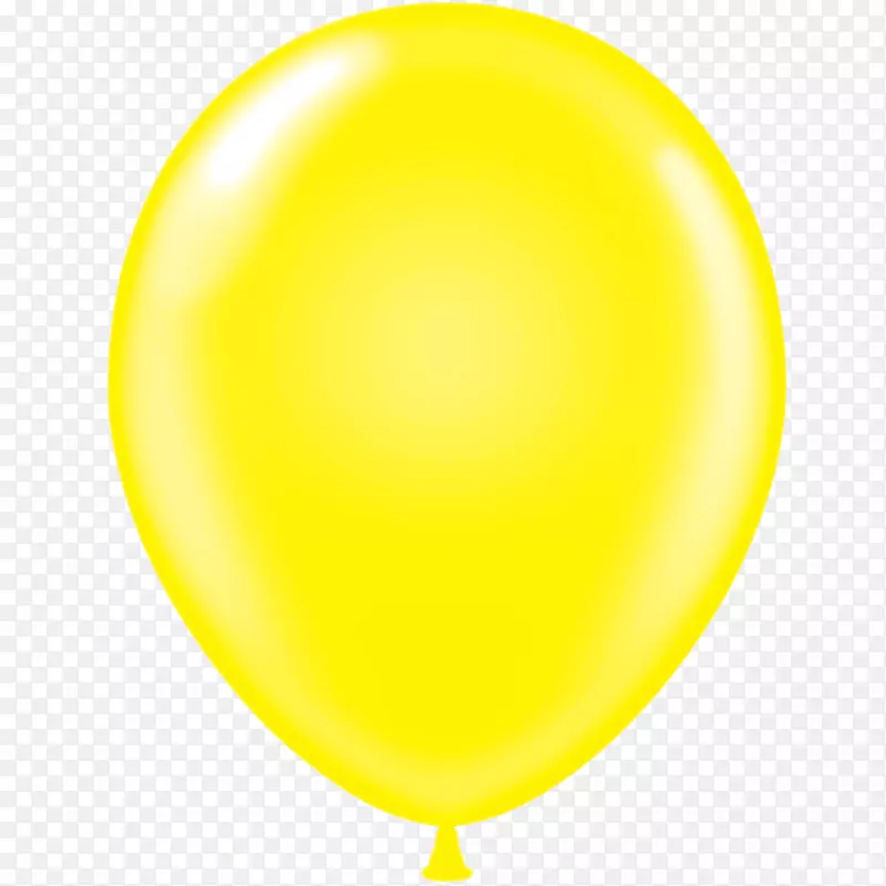 气球吨有趣的黄色派对剪贴画-黄色