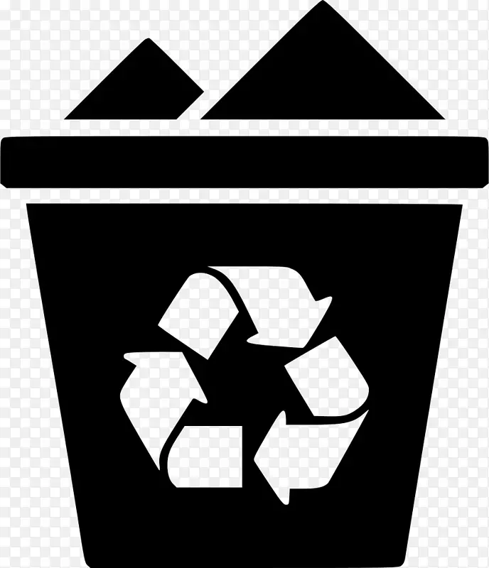 垃圾桶和废纸篮，回收箱，回收符号.回收箱