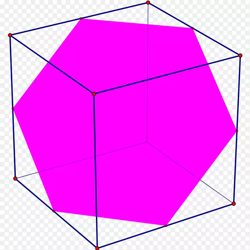 六边形圆点立方体角
