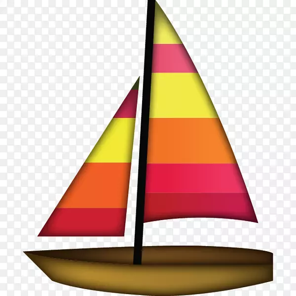 iphone表情符号帆船贴纸-水溅