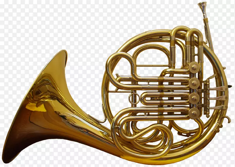 法国号角，乐器，铜管乐器，男中音喇叭.小号和萨克斯管