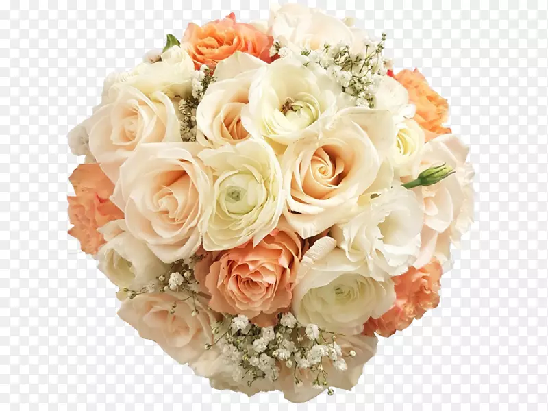 花束婚礼邀请花园玫瑰-新娘