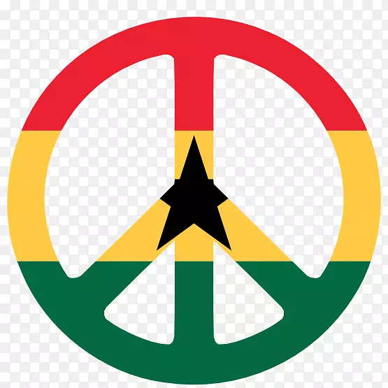 加纳和平标志剪辑艺术-和平