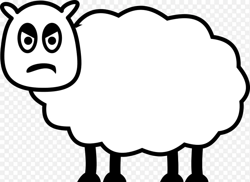 绵羊电脑图标剪贴画-绵羊