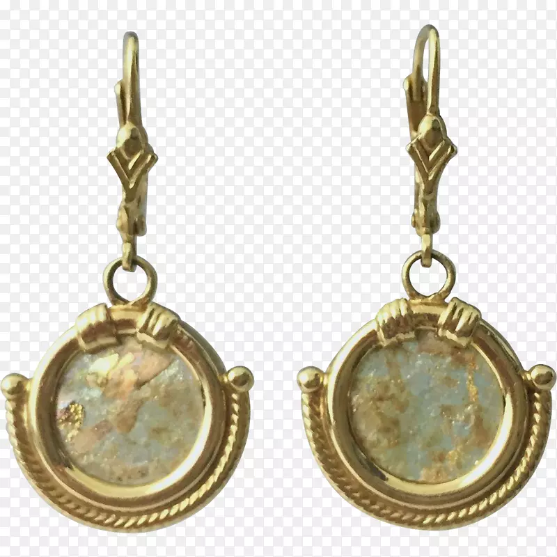 古罗马伊特鲁里亚文明珠宝罗马玻璃耳环