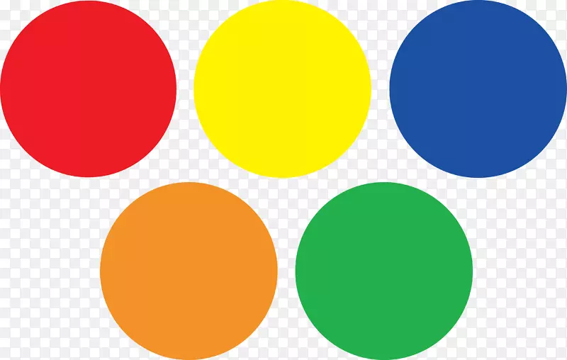 圆点和圆圈空间roos彩色剪贴画颜色