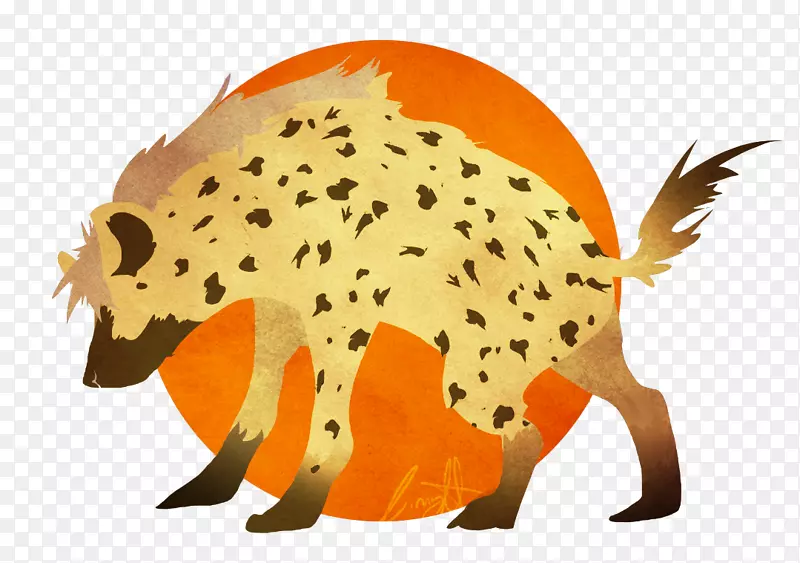 鬣狗动物食肉画-鬣狗