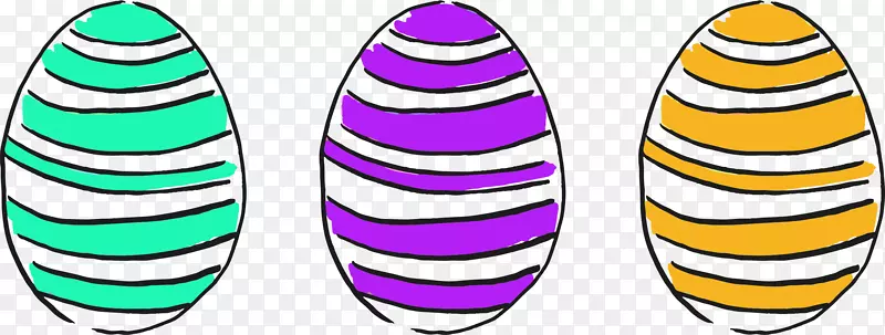 复活节采蛋剪贴画-复活节彩蛋