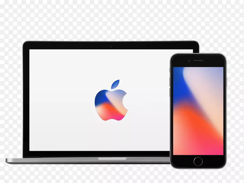 iphone 8和iphone x桌面壁纸-苹果飞溅