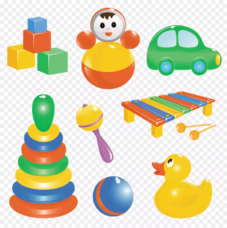 玩具模型汽车婴儿剪贴画-玩具