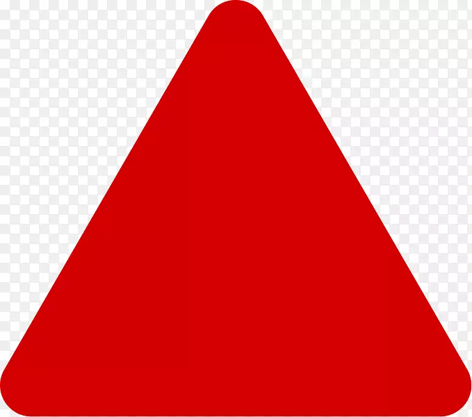 三角形红色电脑图标剪贴画.红色形状