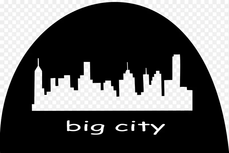 电脑图标城市剪贴画-城市剪影