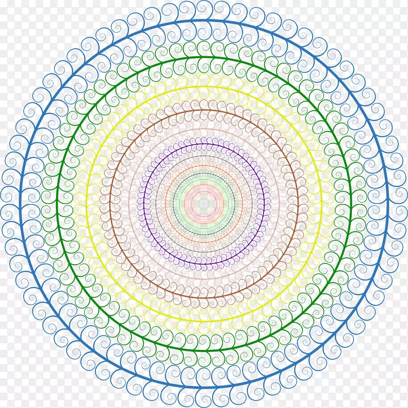 螺旋桌面壁纸圆计算机图标.魔术圆