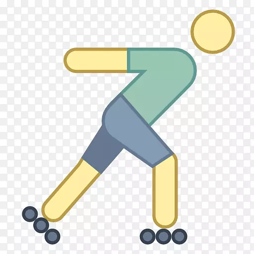 溜冰滚轴溜冰鞋电脑图标滑板公园-溜冰鞋