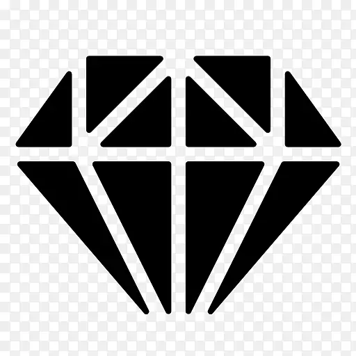 钻石计算机图标符号.钻石形状