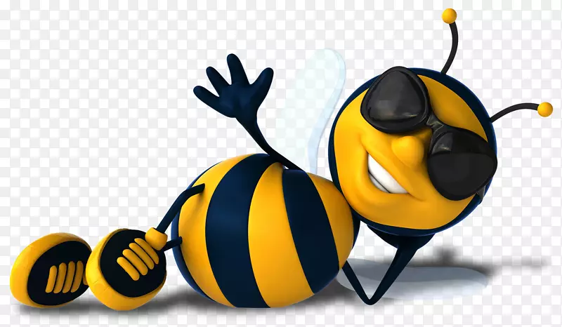 蜂群摄影卡通-蜜蜂
