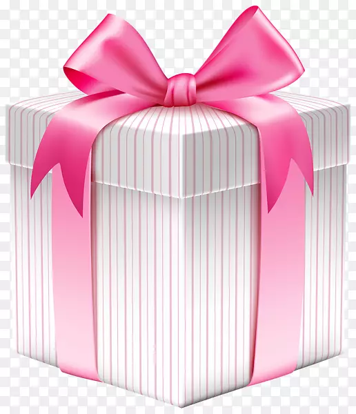 纸制礼品粉红夹子艺术礼品盒