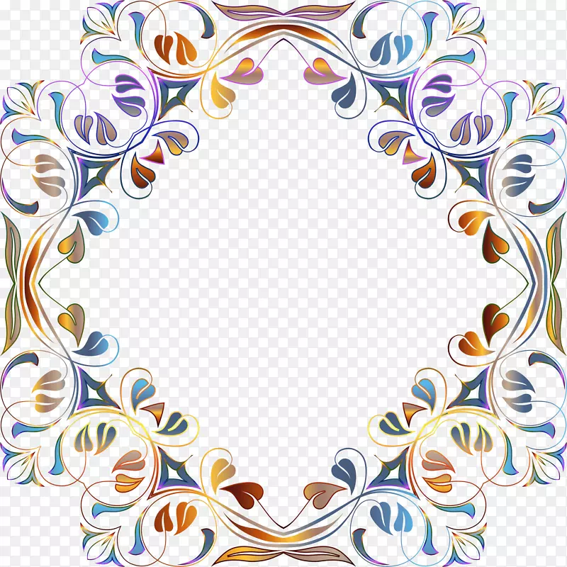 花卉画框花卉设计剪贴画.花架
