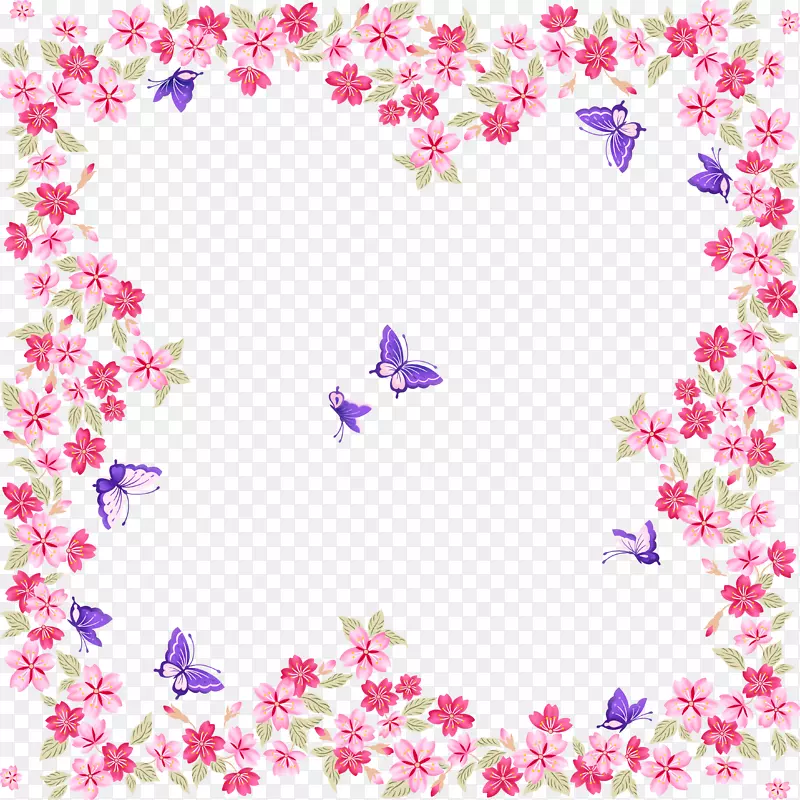 蝴蝶色粉红花架