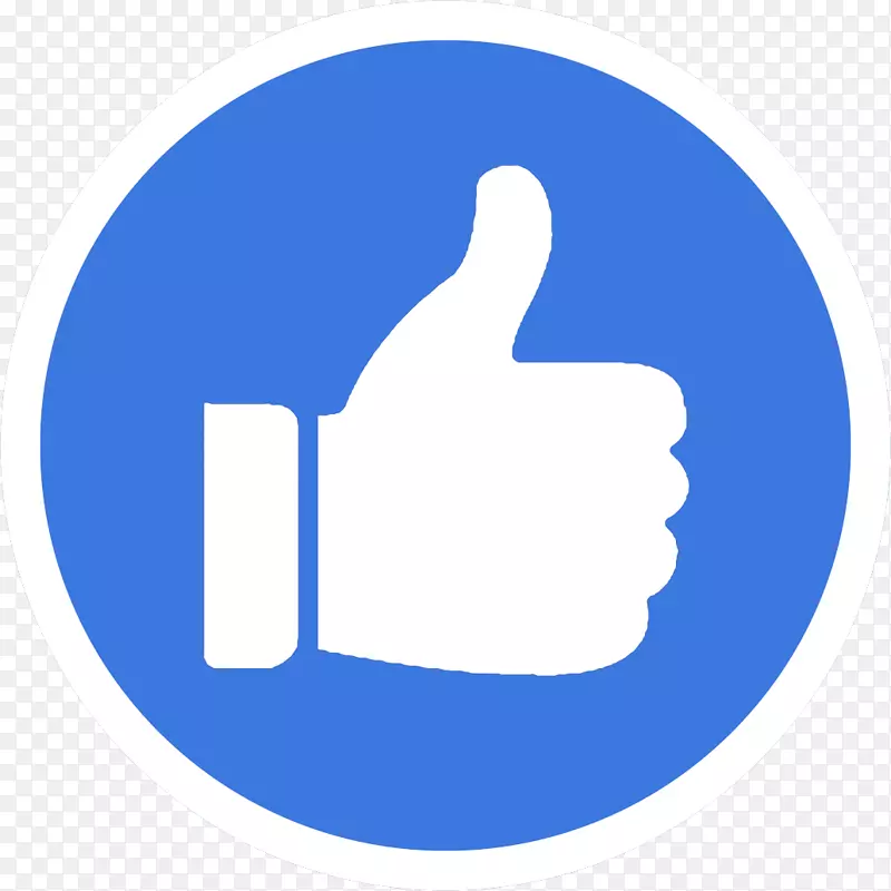 facebook就像按钮电脑图标，拇指信号-竖起大拇指