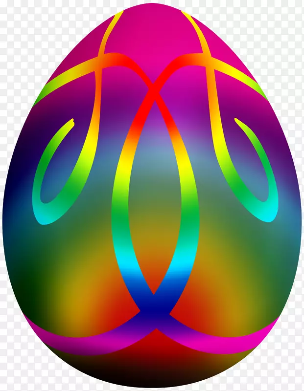 复活节兔子红色彩蛋剪贴画-复活节彩蛋