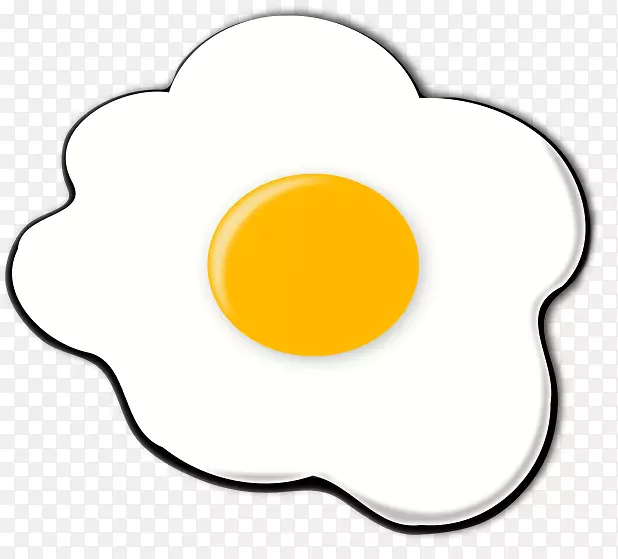 煎蛋蛋黄夹艺术-煎蛋