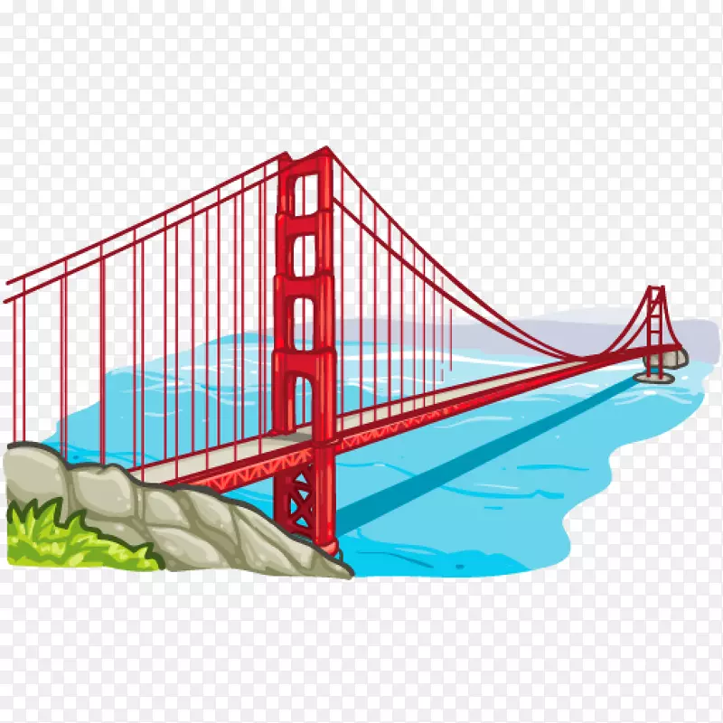 金门大桥旧金山湾剪贴画门