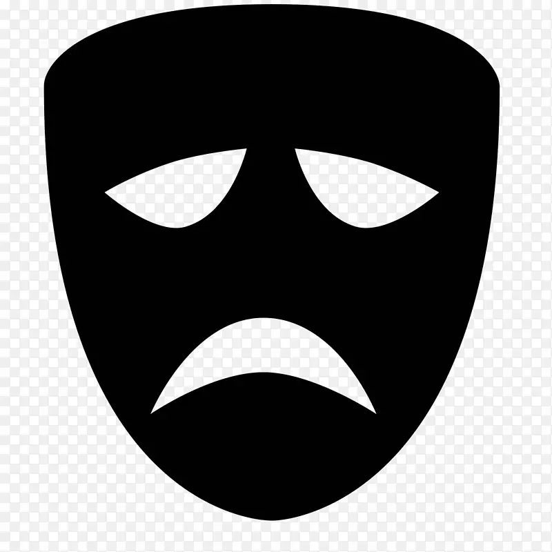 面具悲剧电脑图标戏剧剧场防毒面具