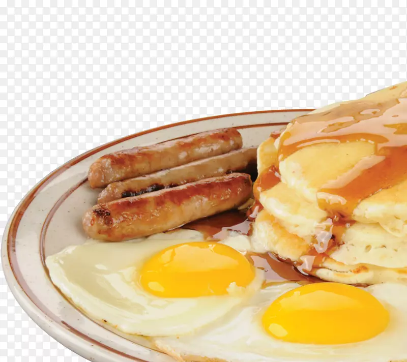 早餐香肠煎饼炒鸡蛋吐司炒鸡蛋