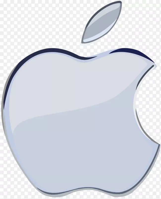 苹果标志银桌面壁纸-苹果标志