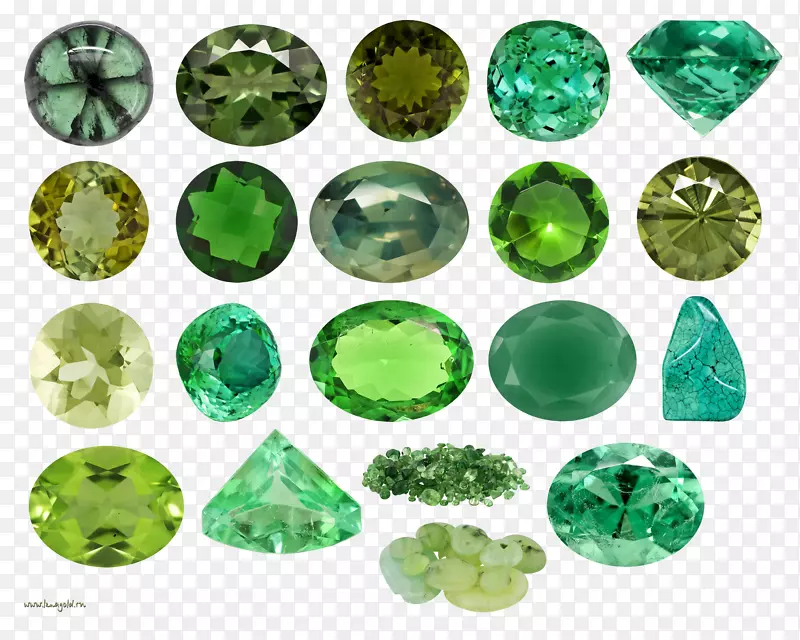 宝石色绿色宝石
