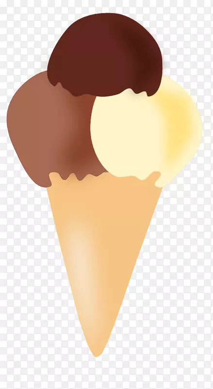 冰淇淋锥巧克力冰淇淋蛋糕