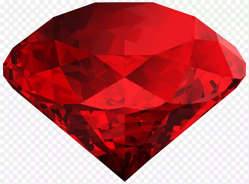宝石红宝石钻石剪贴画-双子座