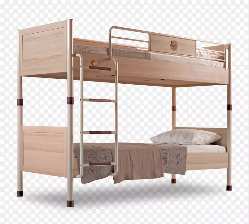 床头柜，双层床，卧室-地毯