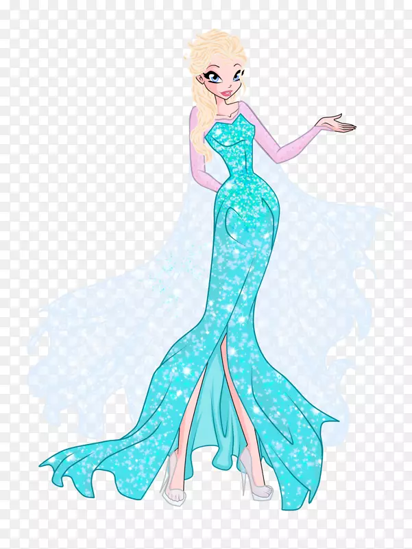 Elsa Rapunzel Anna olaf绘图-Elsa