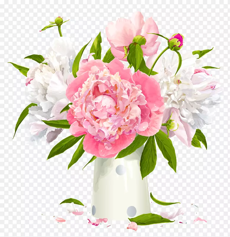 牡丹桌面壁纸夹艺术-粉红色花朵