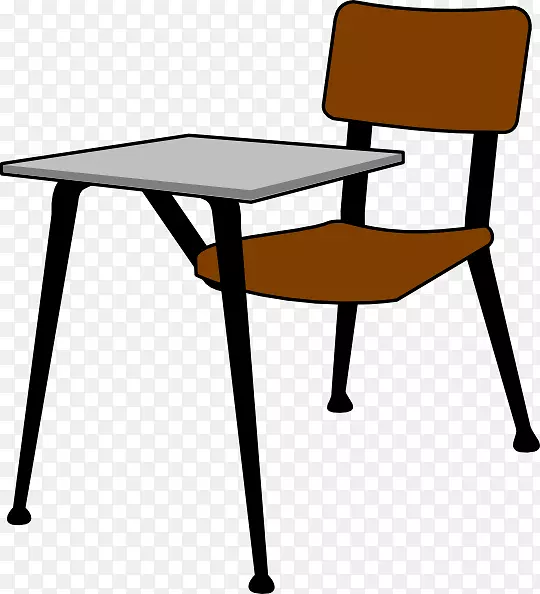 桌椅学校剪贴画-书桌