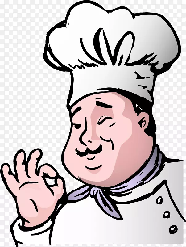 厨师烹饪卡通剪辑艺术-厨师