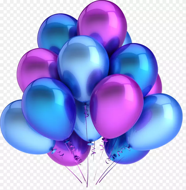 气球摄影剪贴画-生日派对