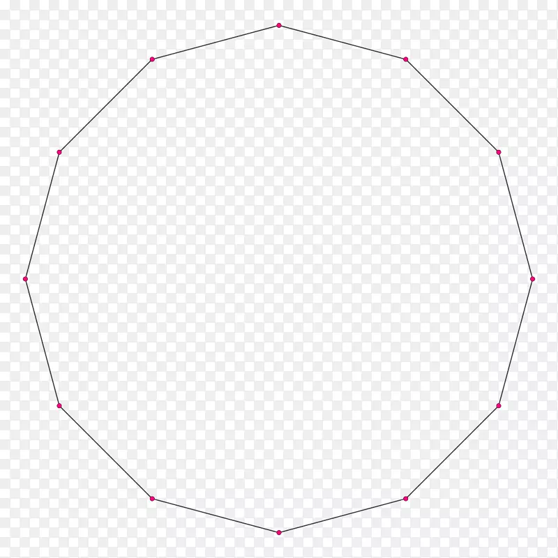 十四角正多边形三角形圆-多边形