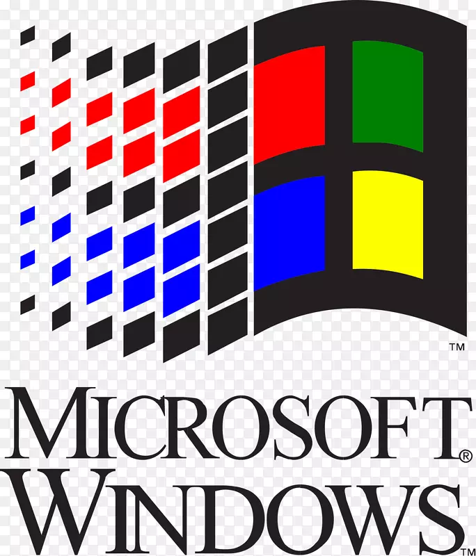 Windows 3.0 Windows 3.1x徽标Microsoft-Windows徽标