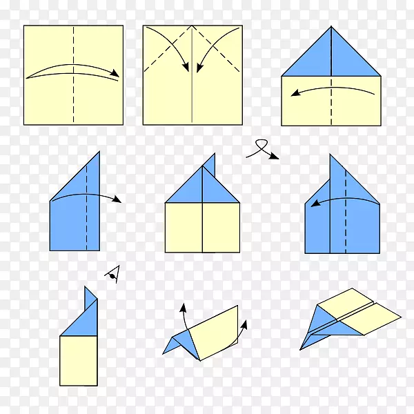 飞机纸飞机可怕的折纸.[-折纸]
