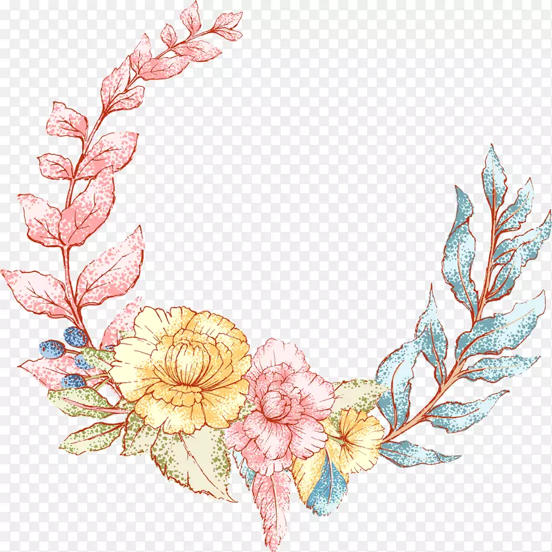 花卉设计花环