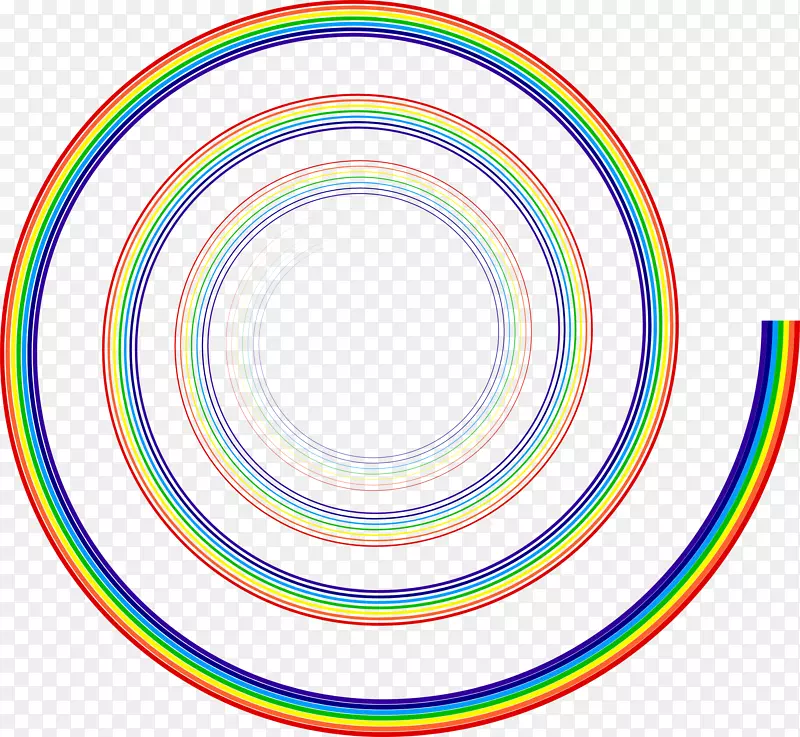 螺旋形彩虹计算机图标，棱镜，剪贴画.螺旋