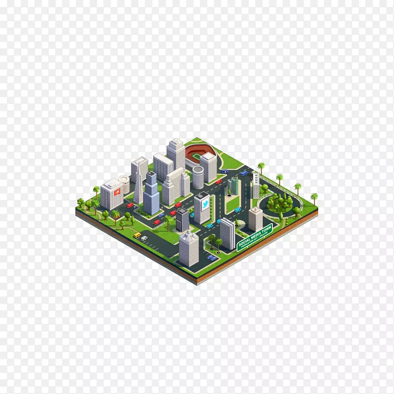 城市建筑三维计算机图形-城市