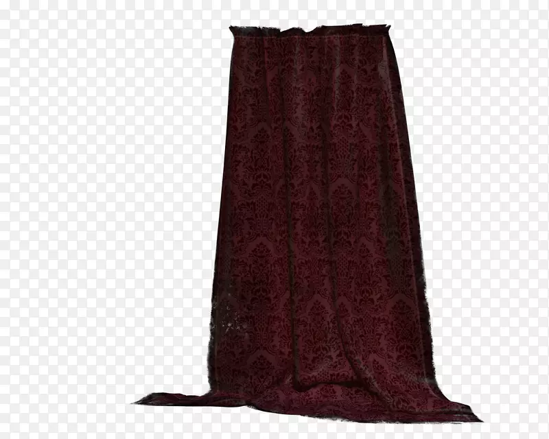 窗帘装饰艺术悬挂式剪贴画-红色窗帘