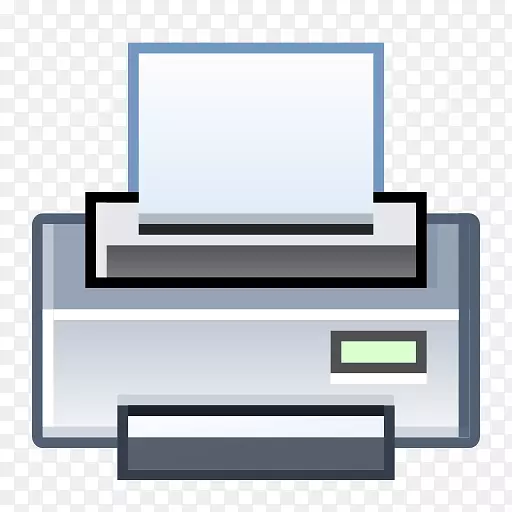 纸印刷计算机图标.打印机
