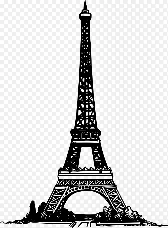 艾菲尔铁塔小女人巴黎的照片她太喜欢书了，这让她动脑筋。-大