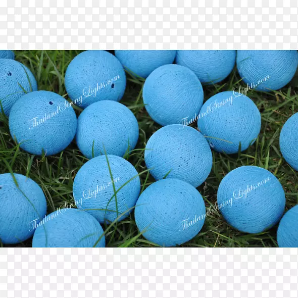 绿松石高尔夫球塑料微软蓝棉