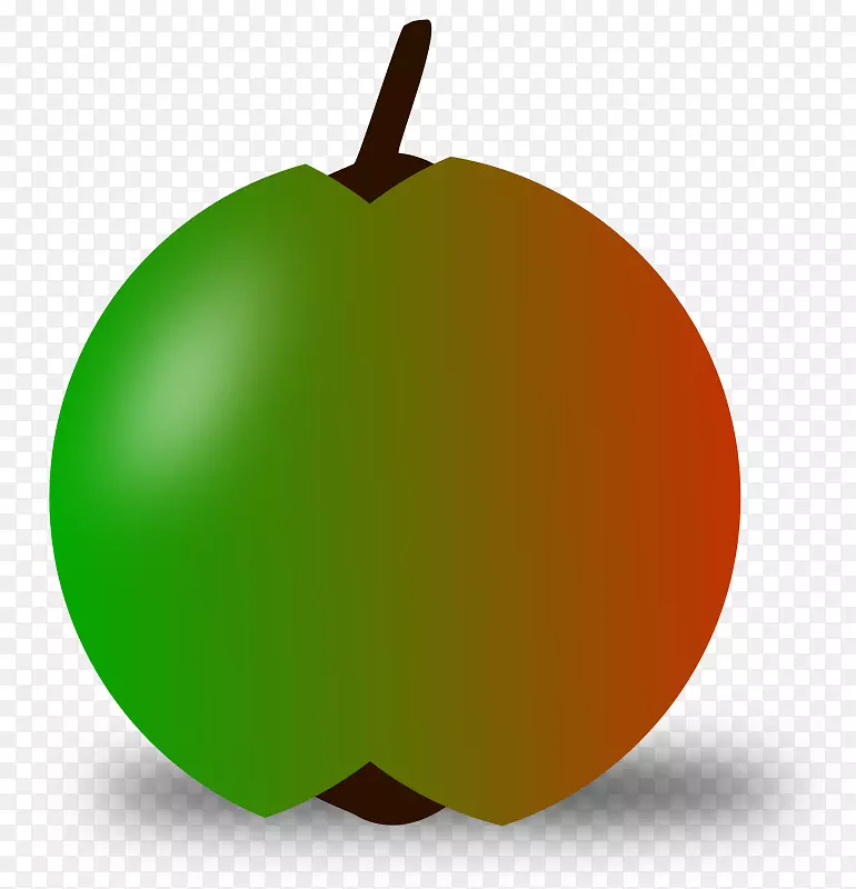 电脑图标苹果剪贴画绿苹果